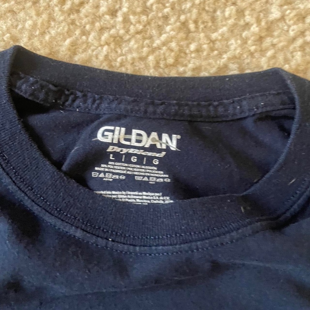 Aligne Men's Navy and Black T-shirt